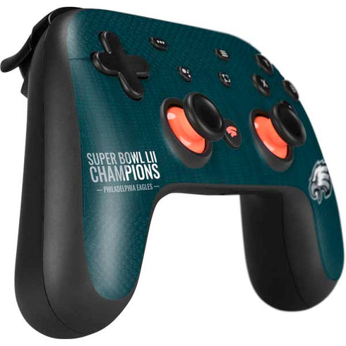 NFL Philadelphia Eagles Super Bowl LII Champions Google Stadia Controller Skin